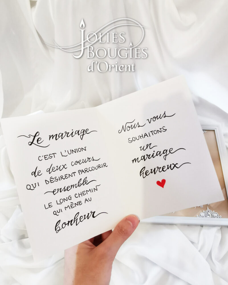 Carte Mot – Mariage Heureux